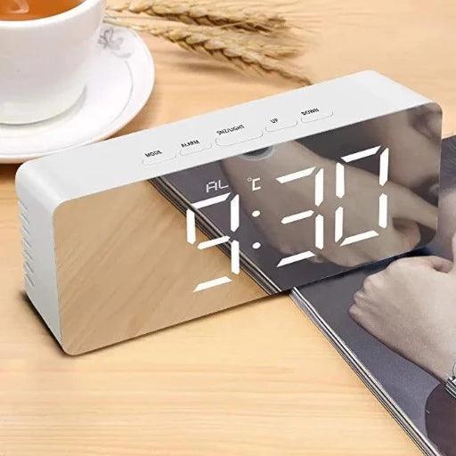 Digital Smart Back Light Table Mirror Alarm Clock - Springkart 