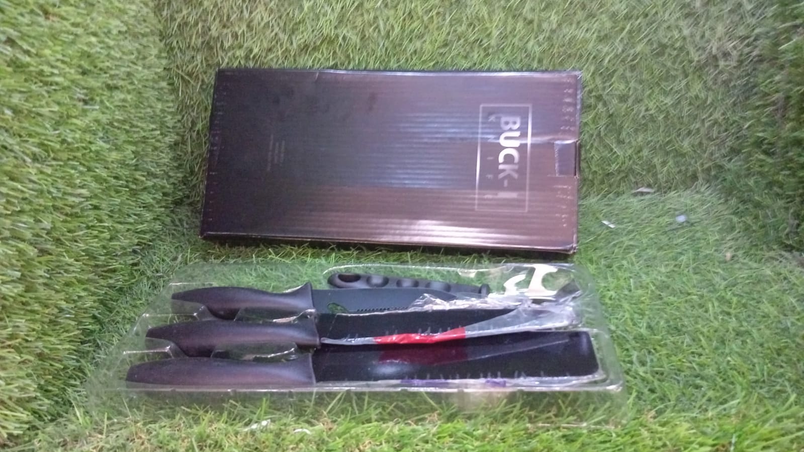 Stainless Steel Chef Knife Set, 5pc Kitchen Cutlery - Springkart 