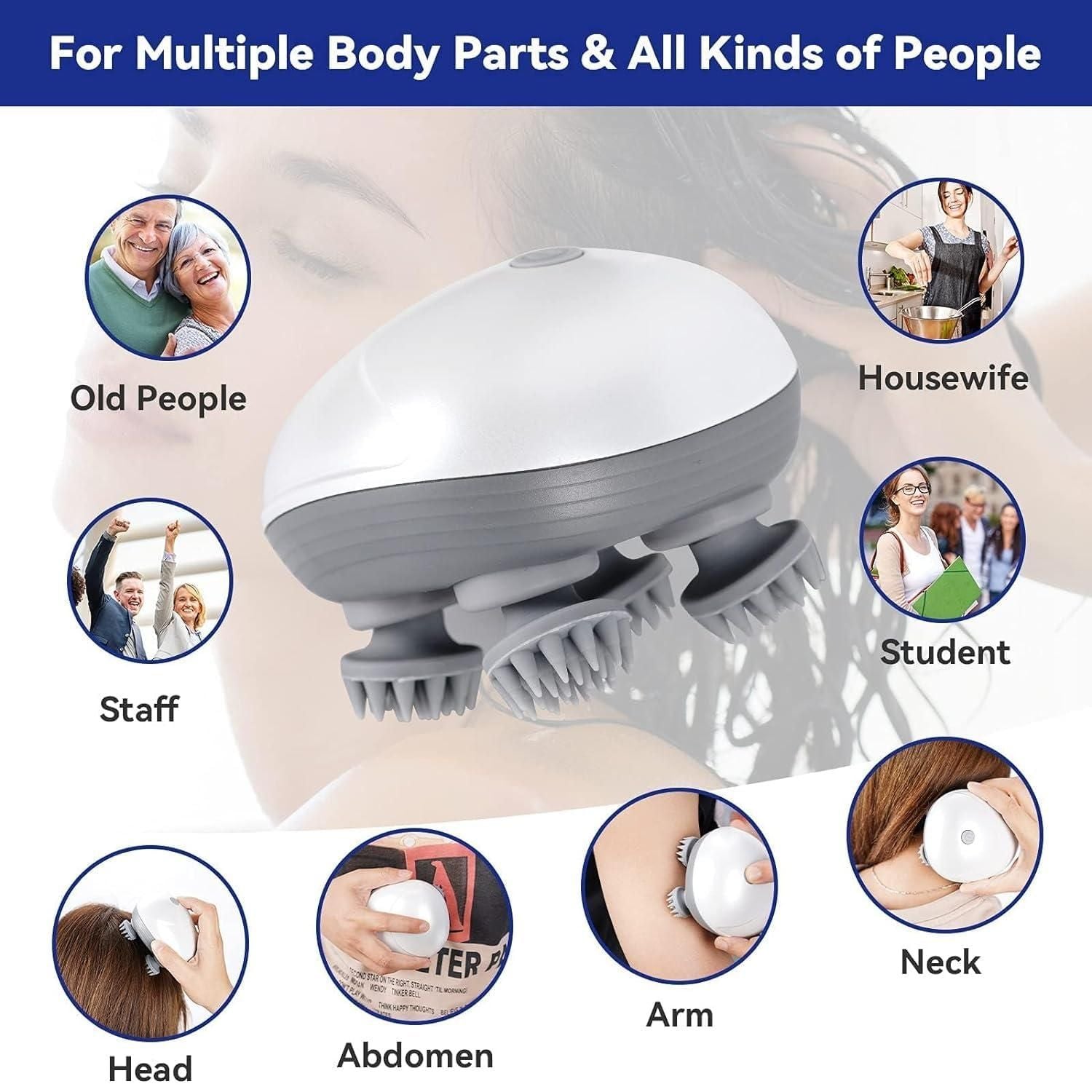 Portable Head Massager for Hair Growth Deep Clean and Stress Relax - Springkart 