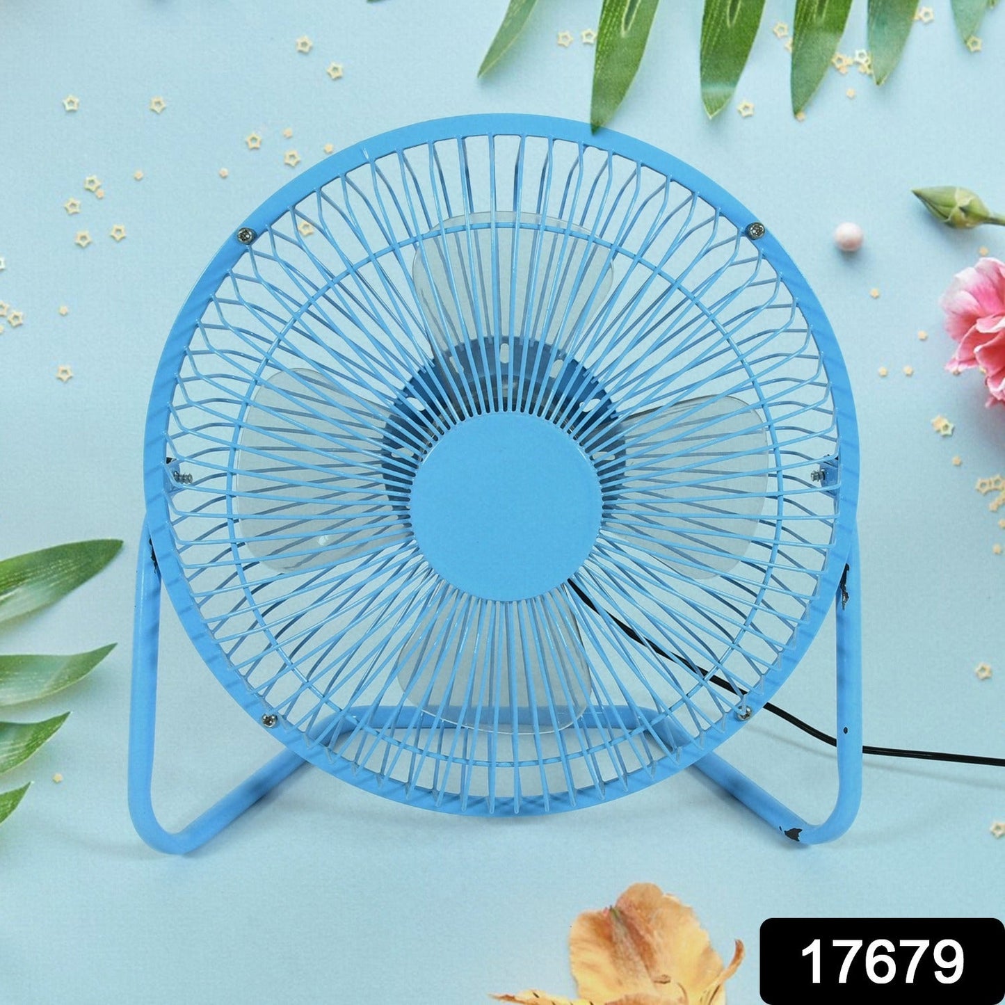 Big USB Table Desk Personal Metal Electronic Fan, Compatible with Computers, Laptops, Student Dormitory, Suitable For Office, School Use (1 Pc) - Springkart 