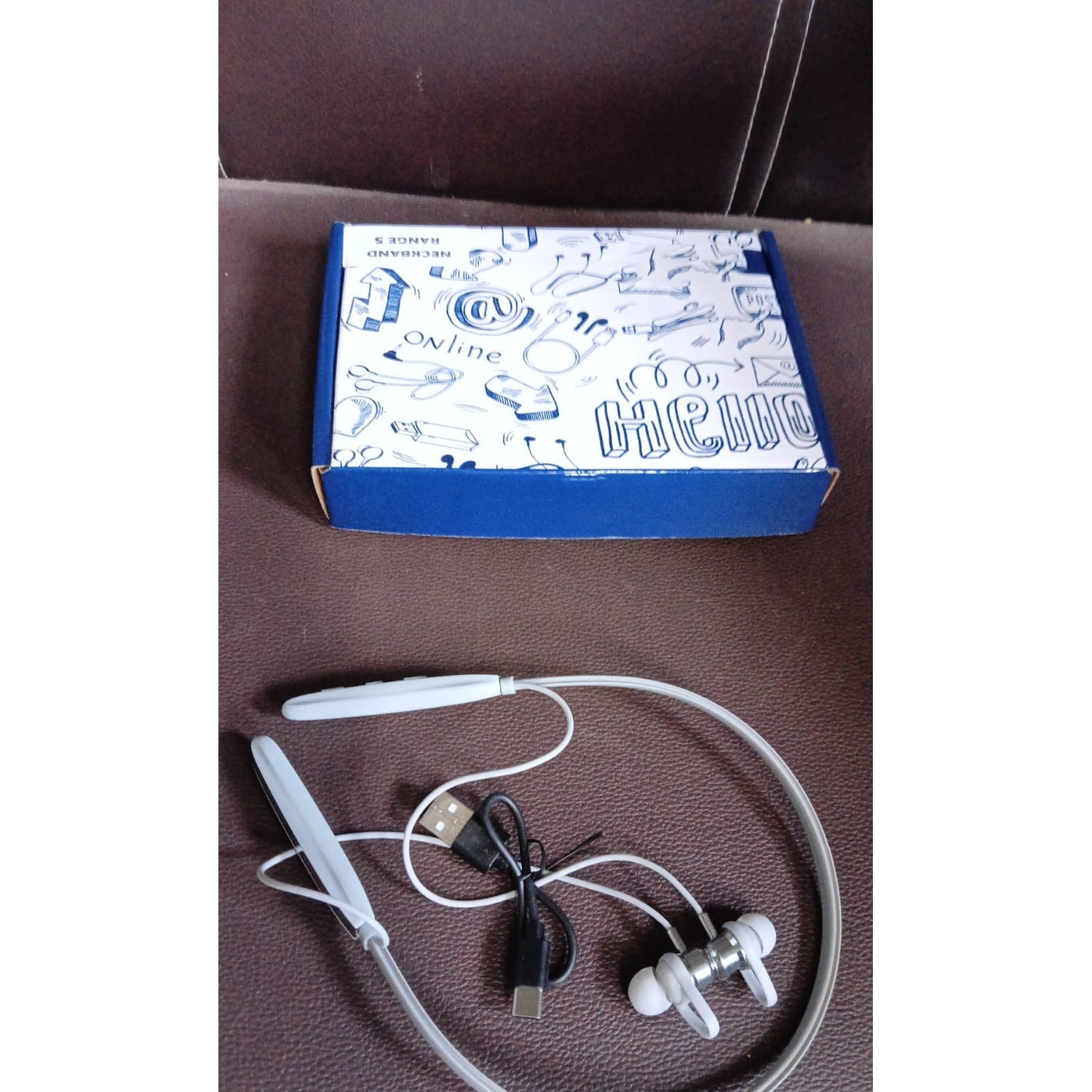 Magnetic ON- OFF Earbuds Neckband Bluetooth (1 Pc / USB Type-C) - Springkart 
