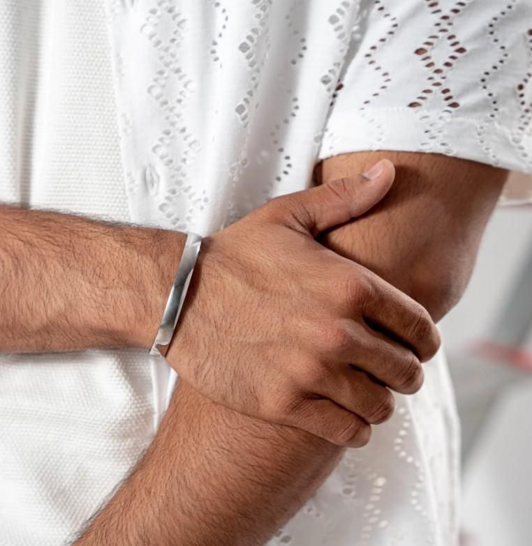 Stainless Steel Kada Bracelet For Men - Springkart 