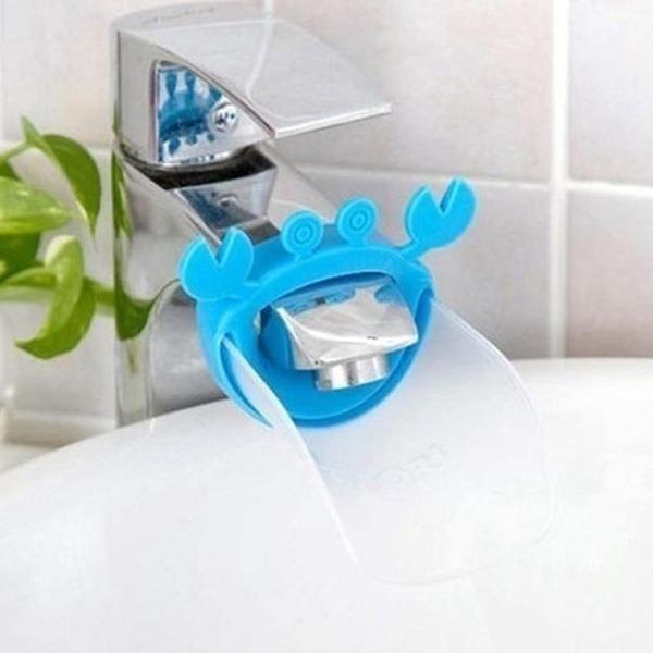 Faucet Extender | Easy Use for Hand Washing for Kids, Toddlers, Babies and Children | Silicone Sink Handle Extender | Fun Hand-Washing Solution | Cute Duck Mouth Design Wash Helper Bathroom Sink for Babies and Children (1 Pc) - Springkart 