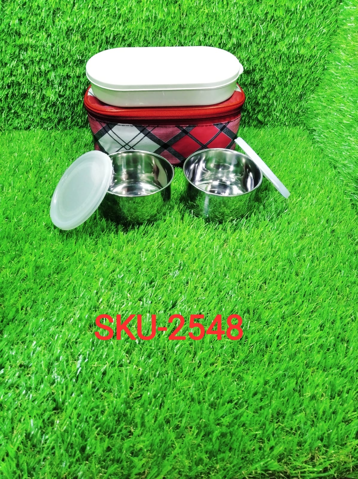 Corporate Lunch Stainless Steel Containers (Set of 3) - Springkart 