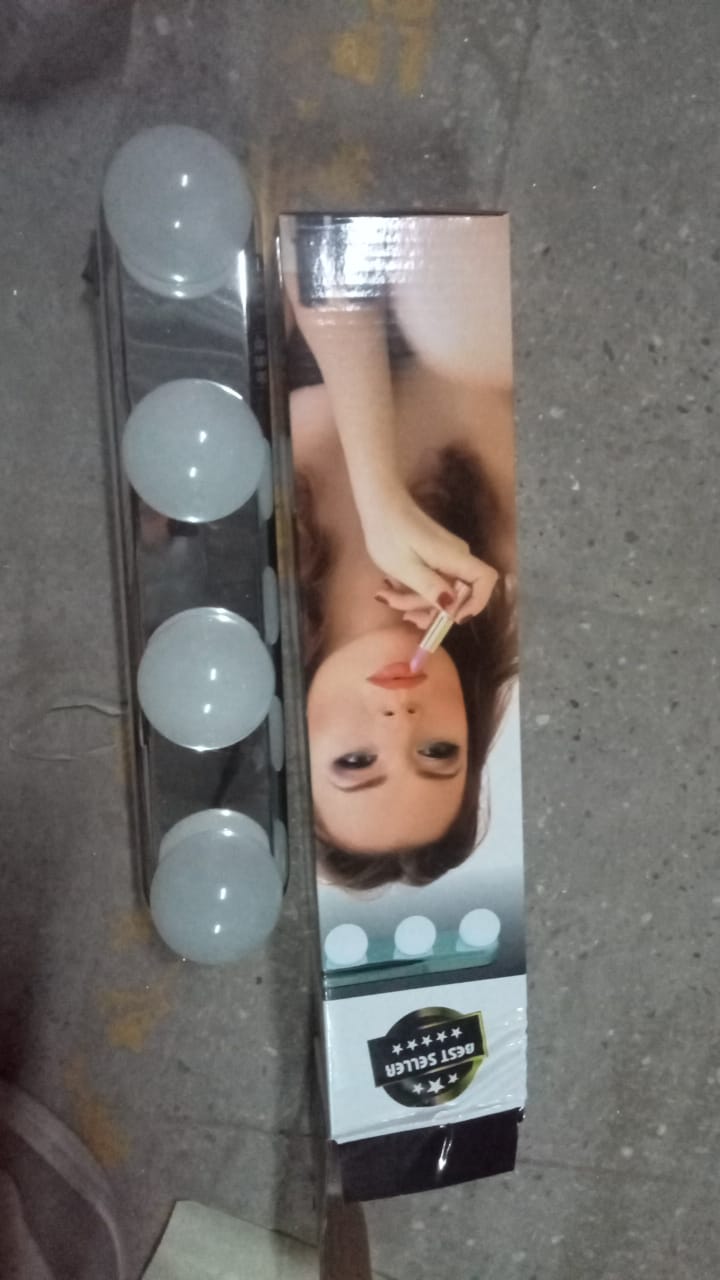 Glow Make Up Light Portable Cosmetic Kit Battery Powered Mirror Lighting Super Bright - Springkart 