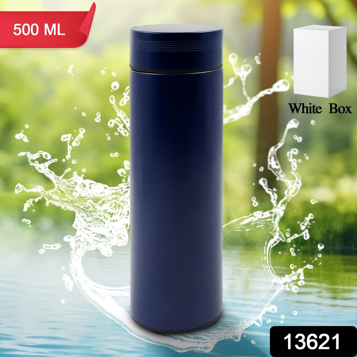 Double Stainless Steel Wall Smart Flask Water Bottle (500 ML) - Springkart 