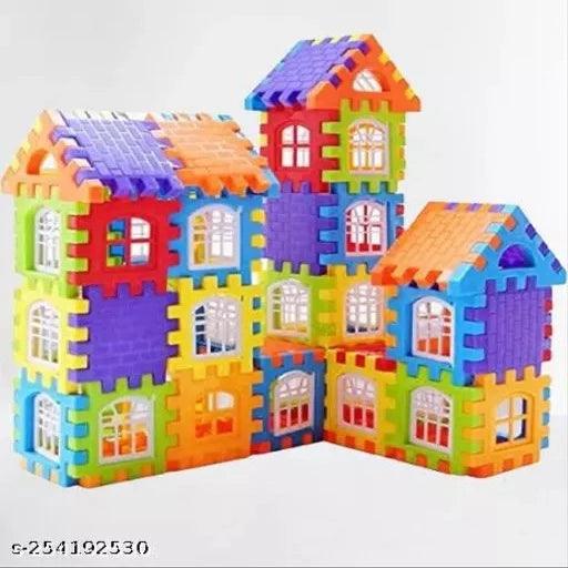 Kidsbuddy® DIY House Educational Building Block (Pack of 51++) for Kids, Learning Toys, Multicolor Block Return Gift for Kids - Springkart 