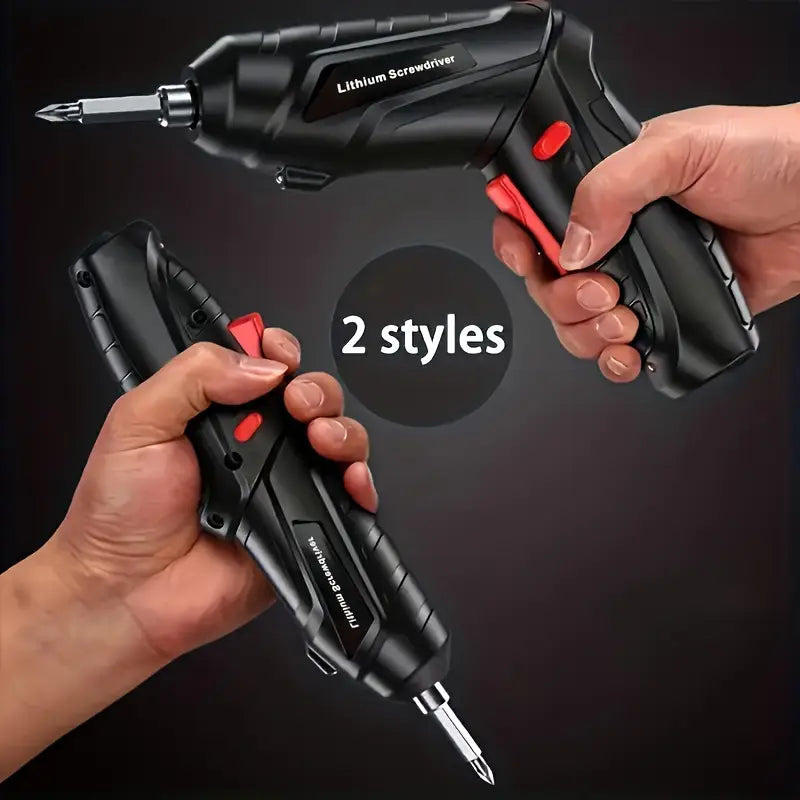 Electric Screwdriver Kit -Mini Handheld Drill with Lithium Batteryfor DIY Projects / Home Repair