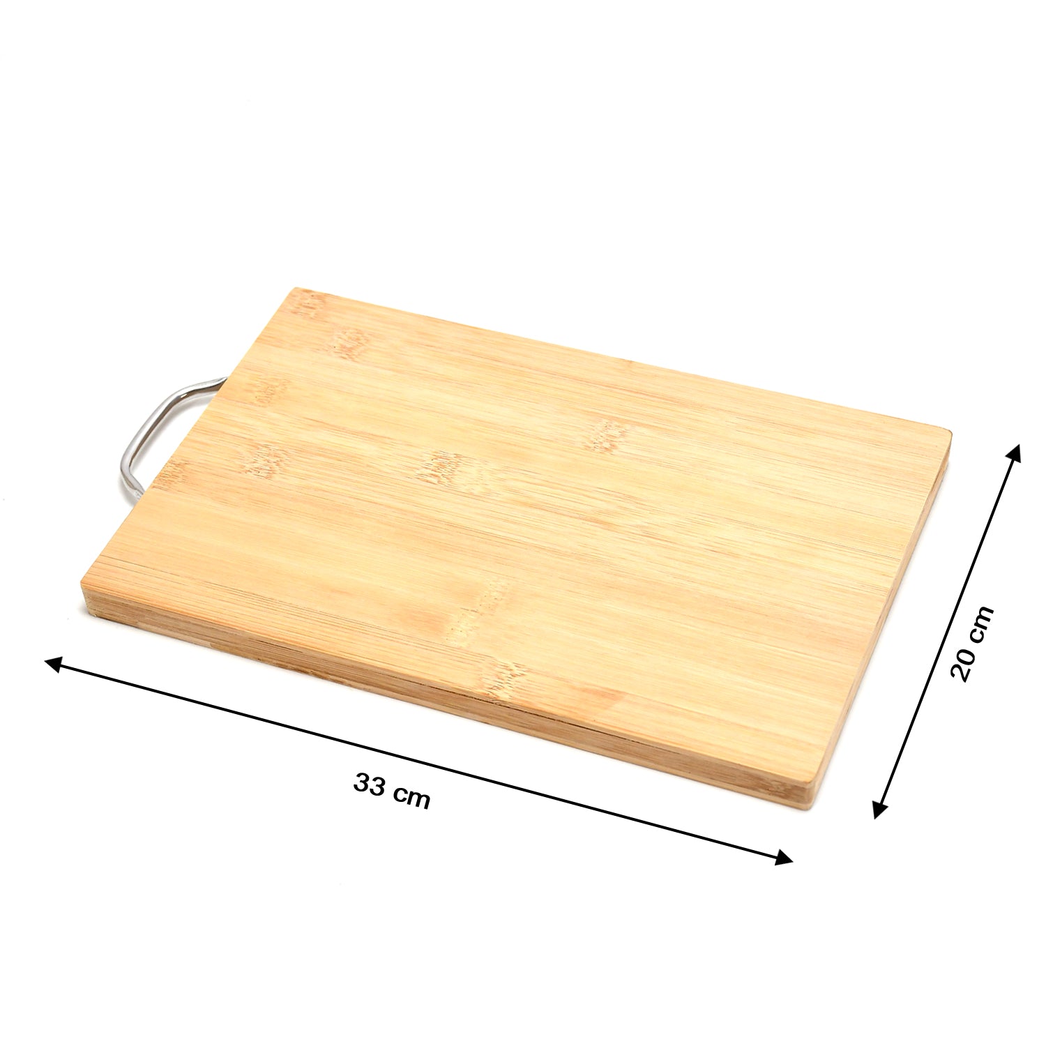 2315 Thick Wooden Bamboo Kitchen Chopping Cutting Slicing Board With Holder For Fruits Vegetables Meat - Springkart 