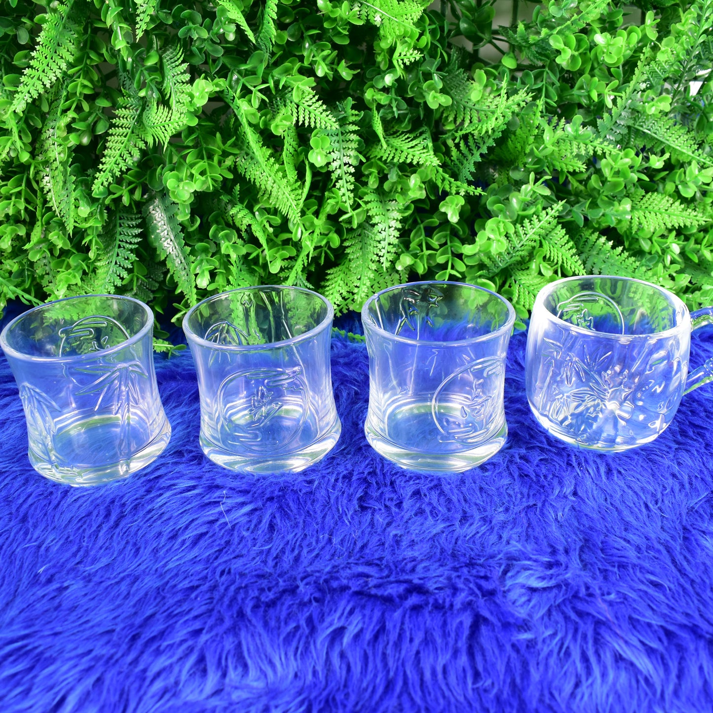 Glass 3 Pc Tumbler 1 Pc Cup Set (4 Pcs Set) - Springkart 