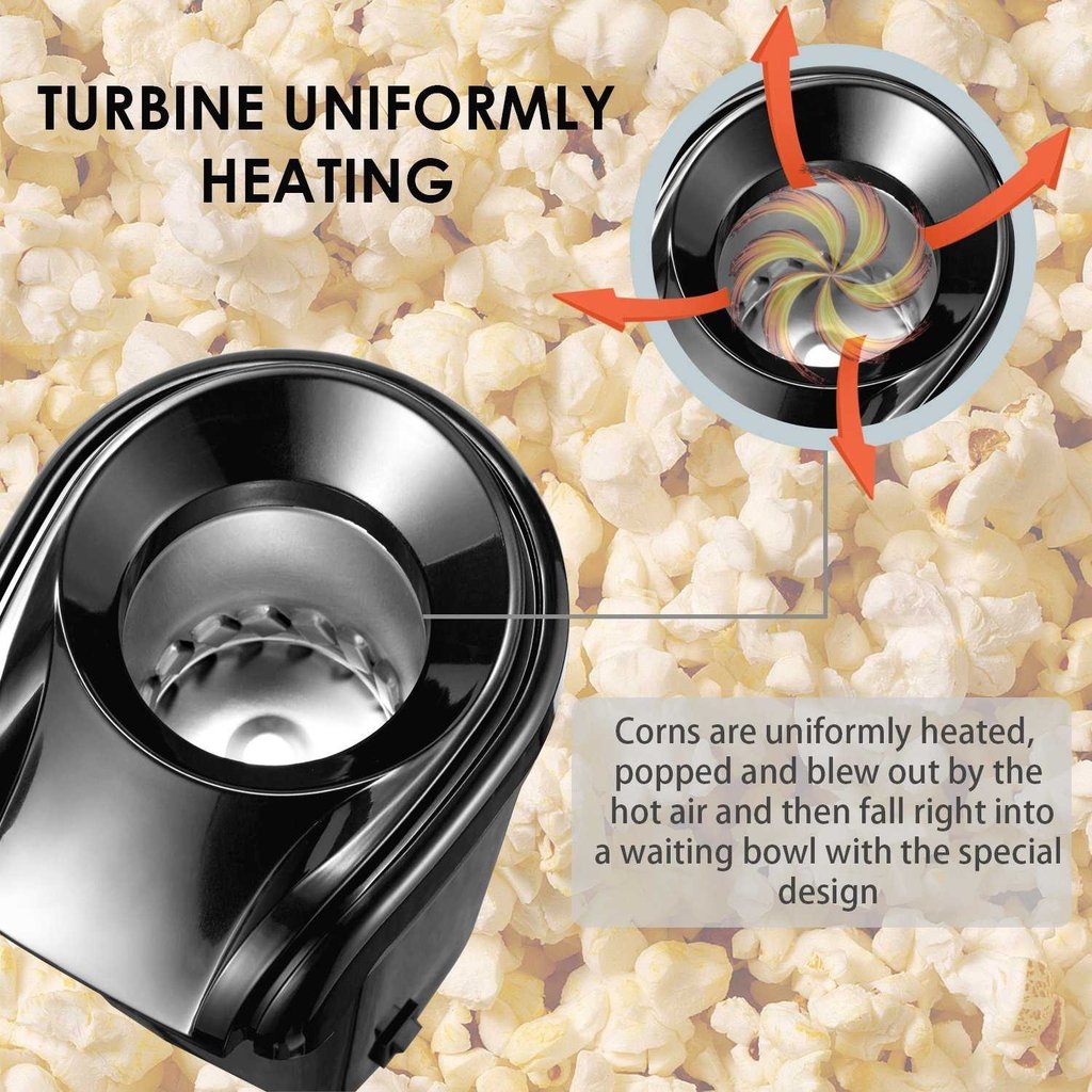 Hot Air Popcorn, Popper Electric Machine Snack Maker - Springkart 