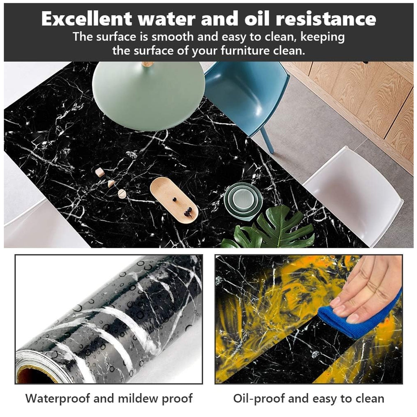Adhesive Kitchen Wallpaper (2m X 60 Cm) - Springkart 
