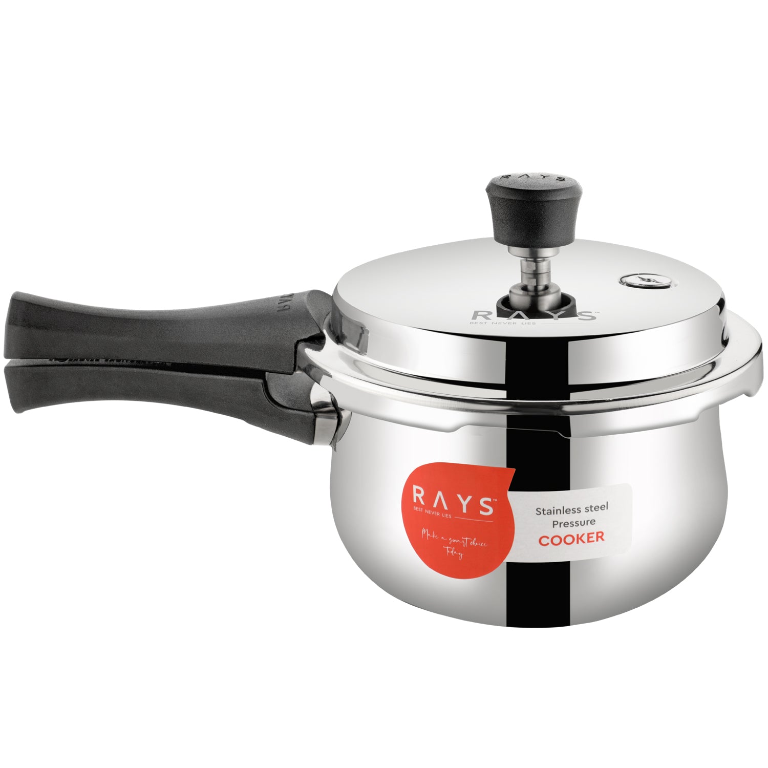 Stainless Steel Rays Fusion Pressure Cookers With Outer Lid (3.5 Litres) - Springkart 