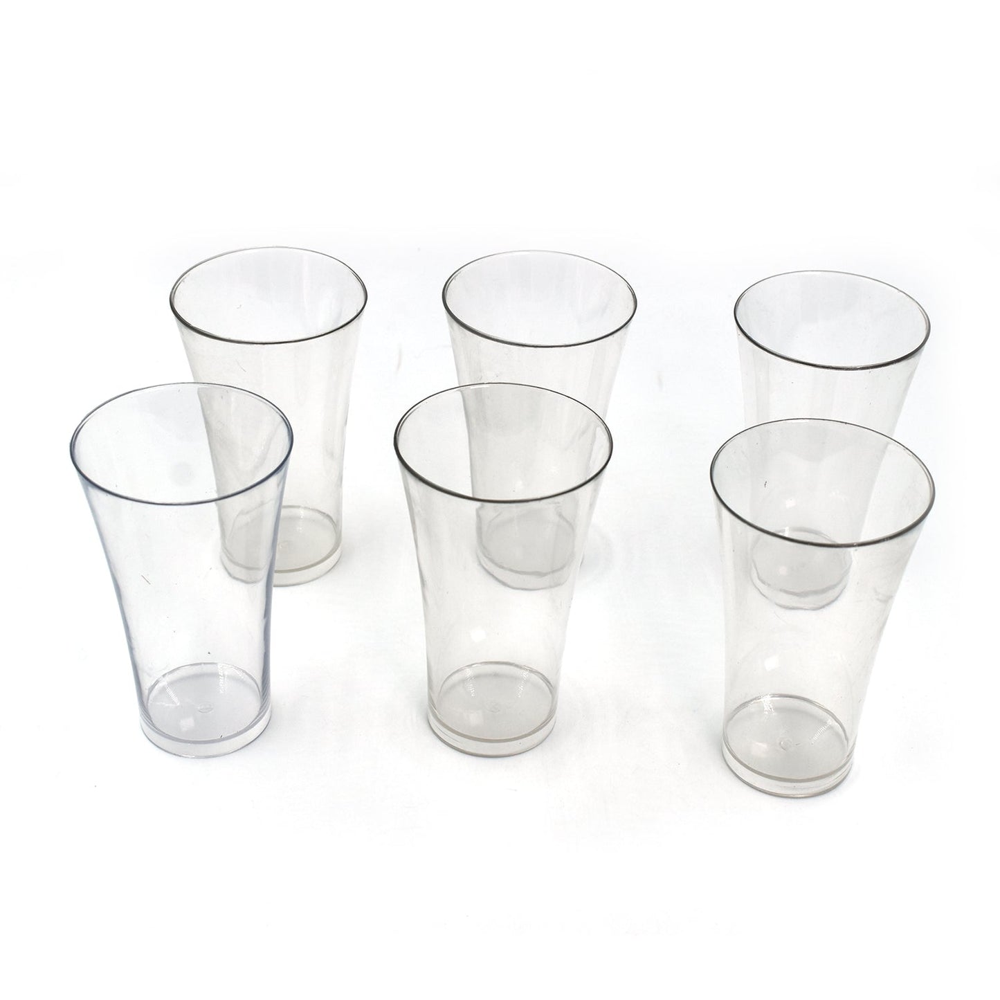 Drinking Glass Juice Glass Water Glass Set of 6 Transparent Glass - Springkart 