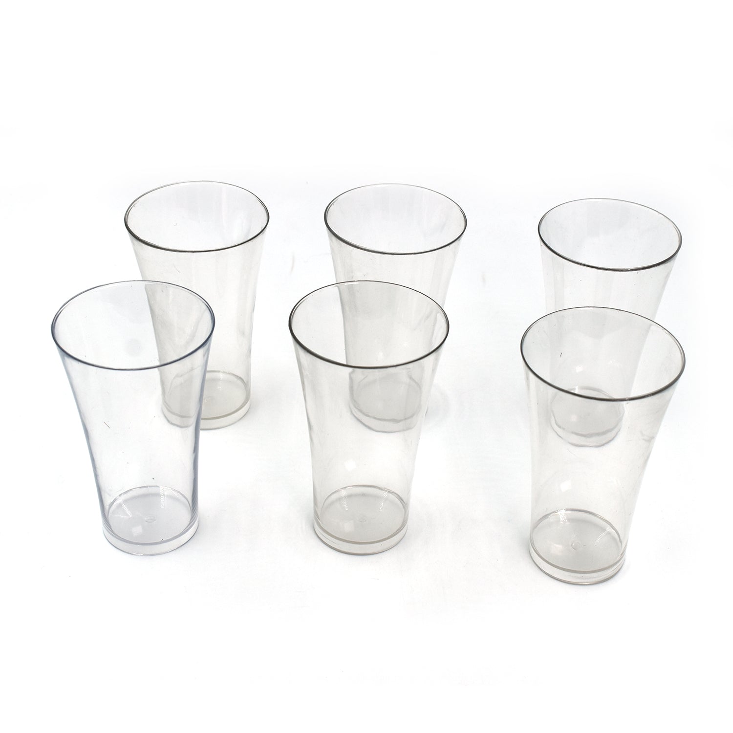 Drinking Glass Juice Glass Water Glass Set of 6 Transparent Glass - Springkart 