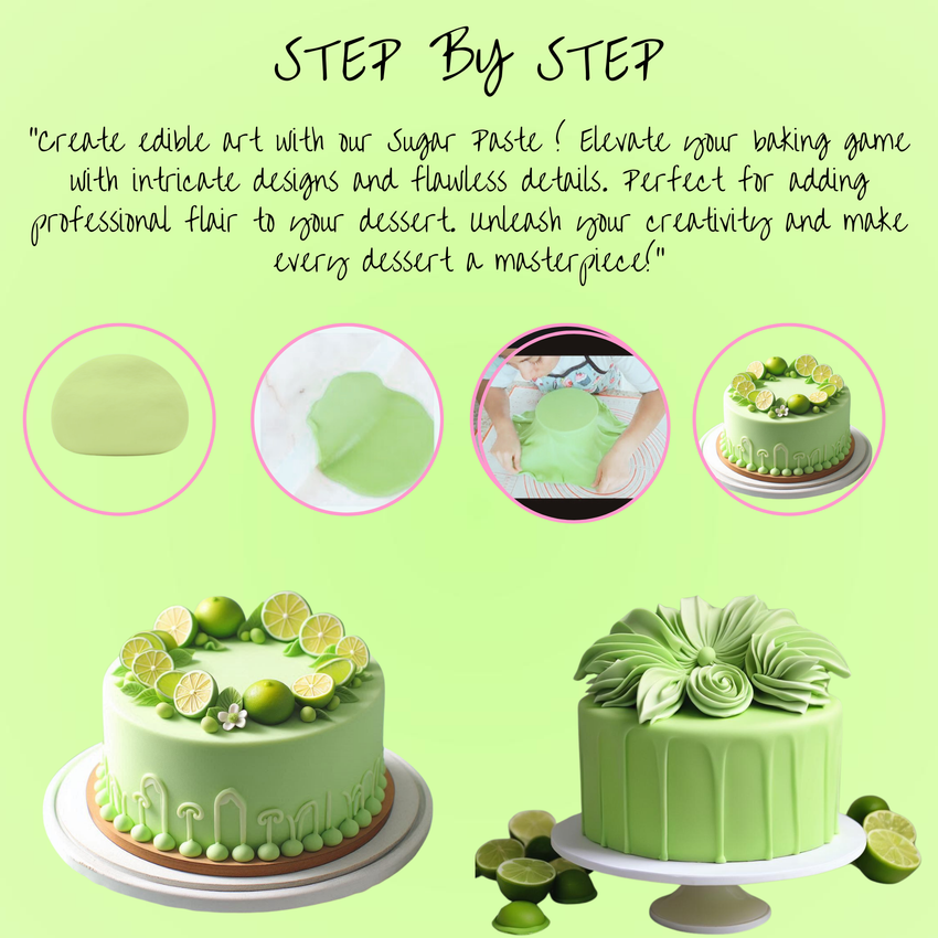 Lime Green Fondant | Edible Sugarpaste 250 Gm