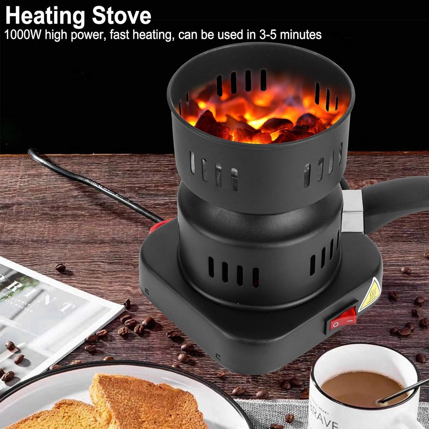 Mini Electric Stove: Heating, Hot Plate & Coffee/Tea Heater (Portable & Compact) - Springkart 