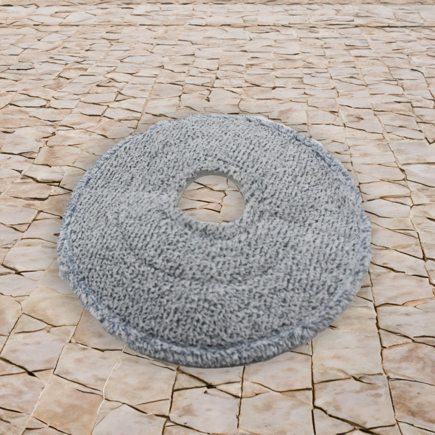 Round Shape Mop Head with 1 Pad Extra Clean Water Spin Mop with Separate Water Bucket, Suitable for All Types of Flooring, Separates Dirty and Clean Water, Wet - Springkart 