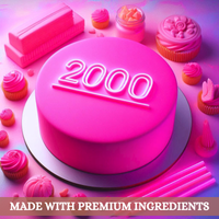 Neon Pink Fondant | Edible Sugarpaste 250 Gm