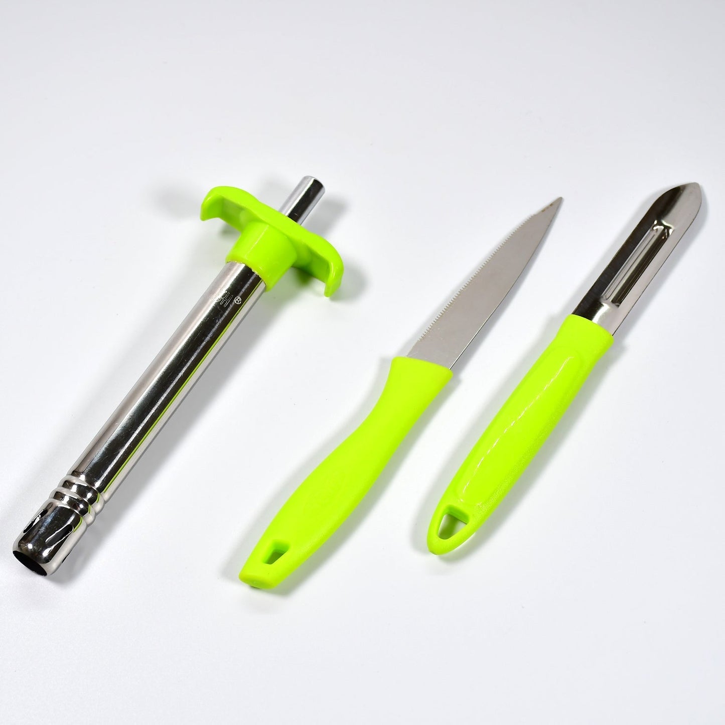 Ganesh 3pc Lighter Cum knife and peeler. - Springkart 