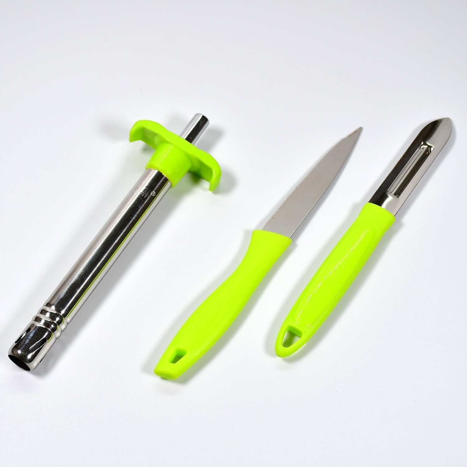 Ganesh 3pc Lighter Cum knife and peeler. - Springkart 