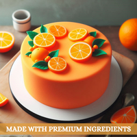 Fluorescent Orange Fondant | Edible Sugarpaste 250 Gm