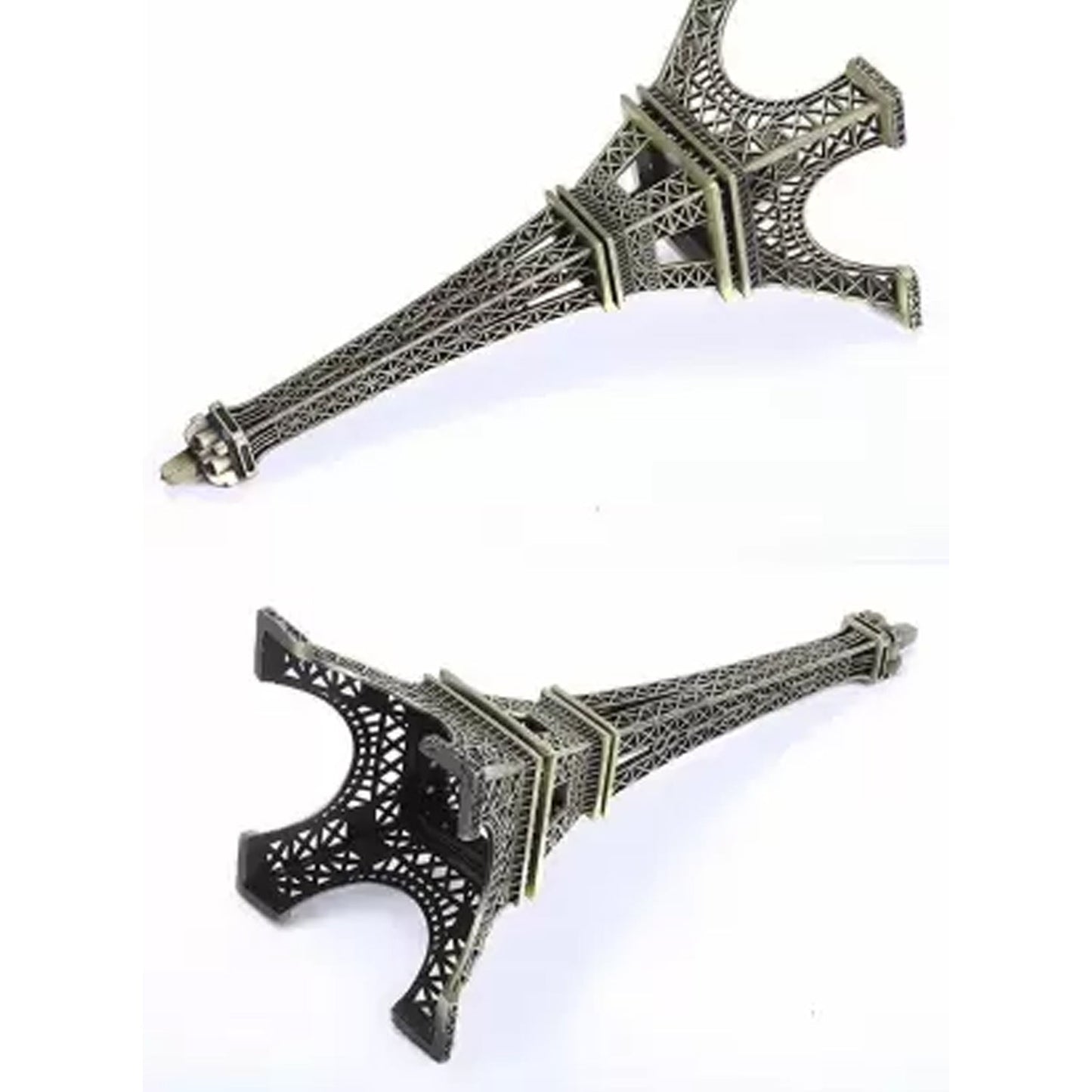 Antique Finish 3D Metal Paris Eiffel Tower Metal Craft Famous Landmark Building Metal Statue, Cabinet, Office, Gifts Decorative Showpiece. - Springkart 