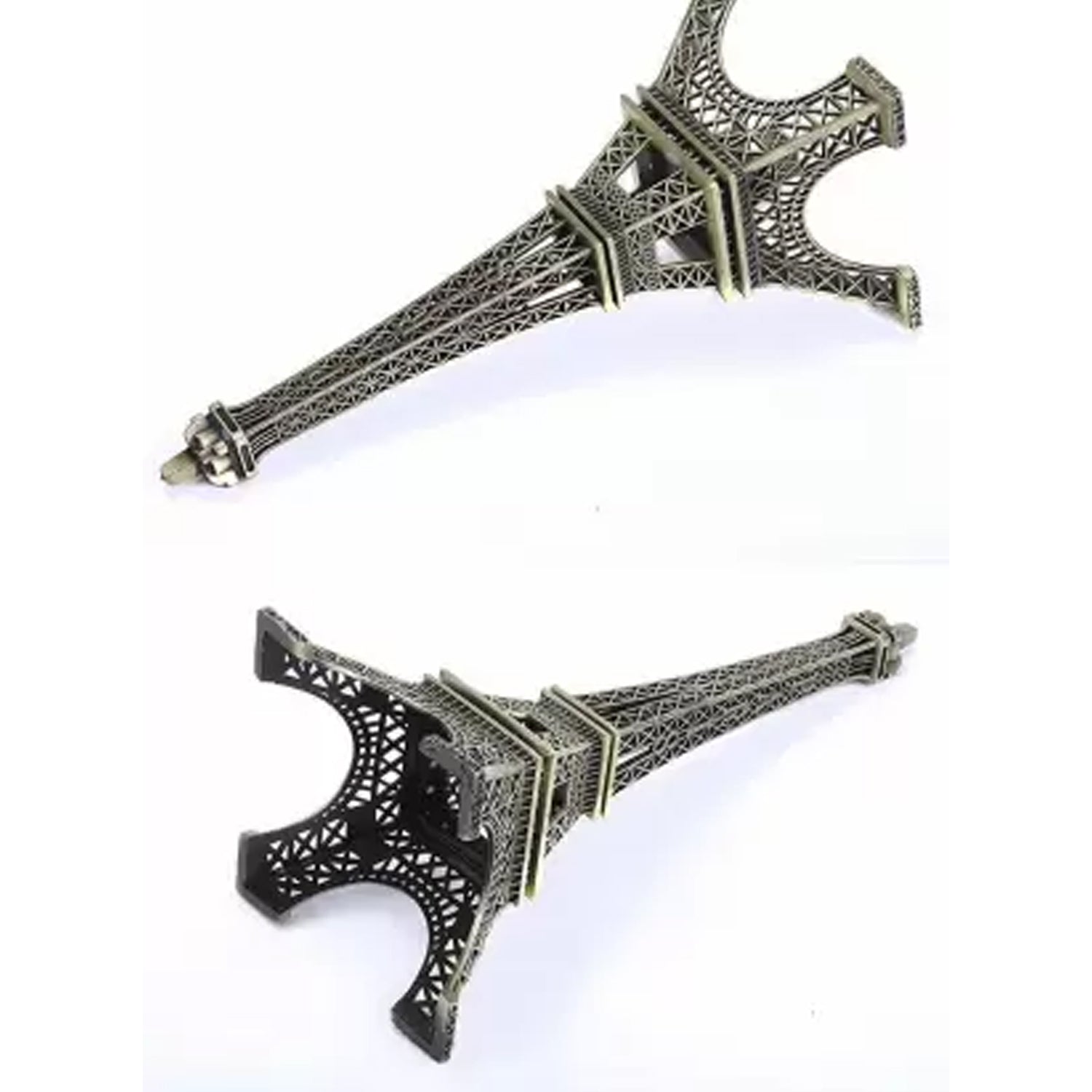 Antique Finish 3D Metal Paris Eiffel Tower Metal Craft Famous Landmark Building Metal Statue, Cabinet, Office, Gifts Decorative Showpiece. - Springkart 