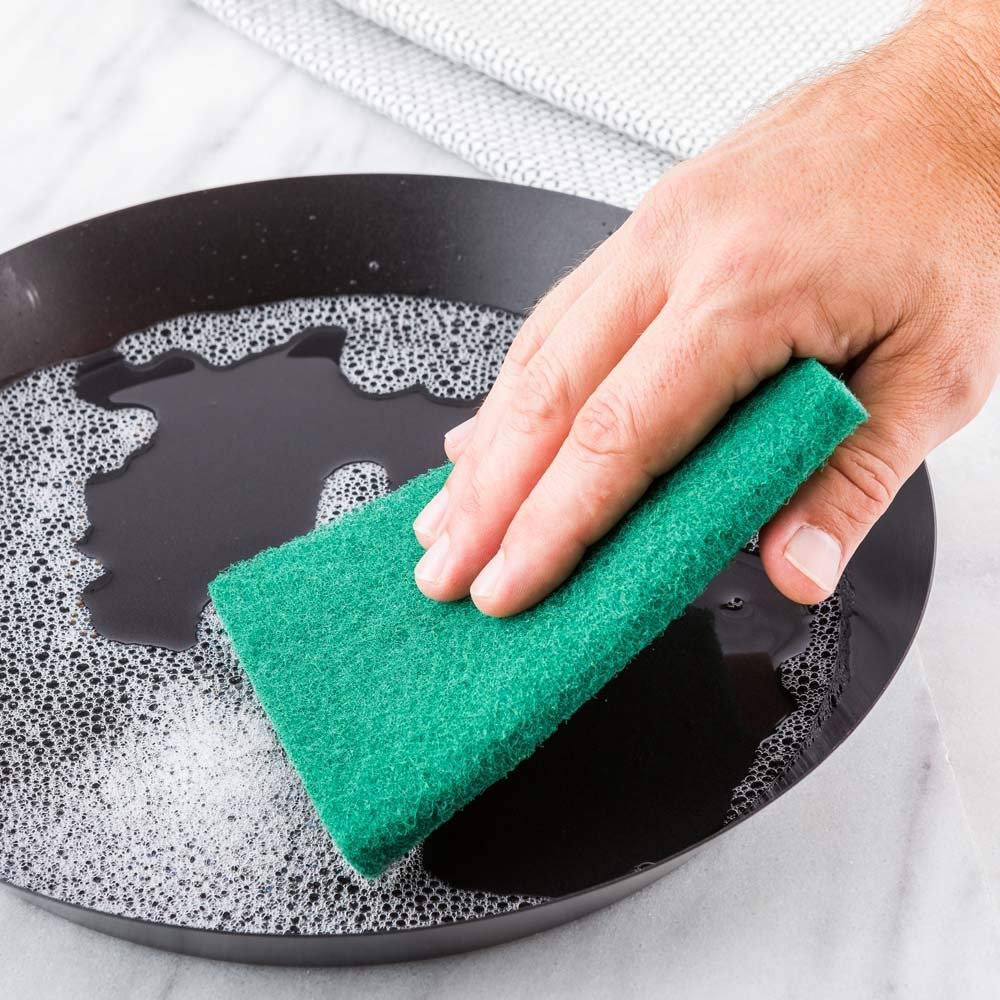 Scrub Sponge Cleaning Pads Aqua Green (Pack Of 6) - Springkart 
