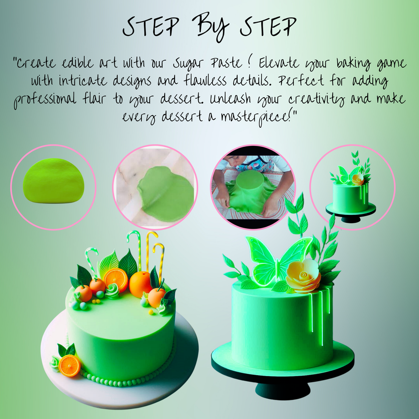 Neon Green Fondant | Edible Sugarpaste 1 Kg