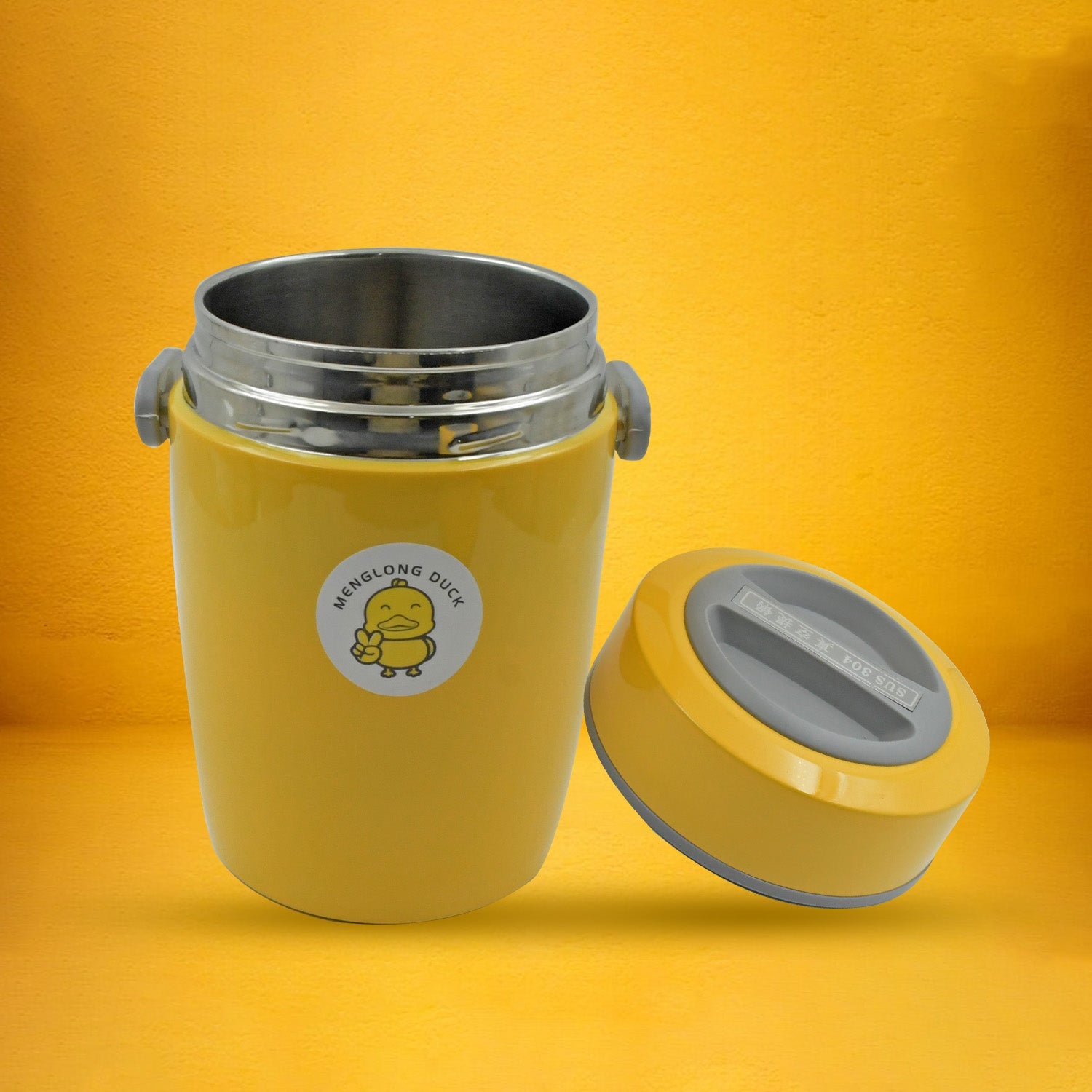 HEAVY LEAK-PROOF STAINLESS STEEL LUNCH BOX/ TIFFIN BOX, 2 COMPARTMENT, FOOD BOX FOR THERMAL CONTAINER FOR FOOD STAINLESS STEEL FOR STUDENT FOR WORK FOR TRAVEL (2 LTR.) - Springkart 