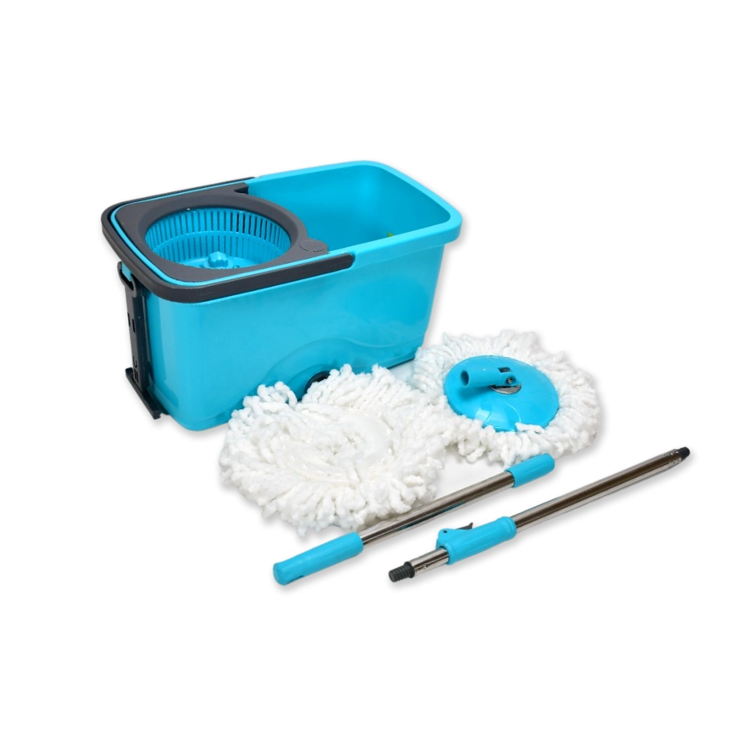 Quick Spin Mop Plastic spin, Bucket Floor Cleaning, Easy Wheels & Big Bucket, Floor Cleaning Mop with Bucket - Springkart 