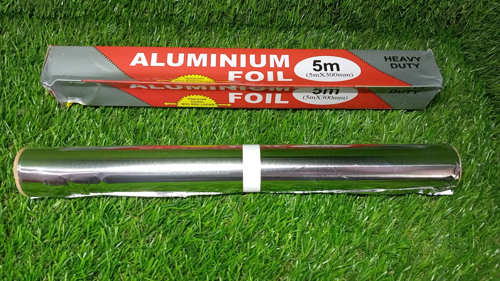 Aluminum Foil Roll Heavy Duty Non Stick Thick Aluminum Foil Sheet Baking Grilling Tool (5mX300mm) - Springkart 