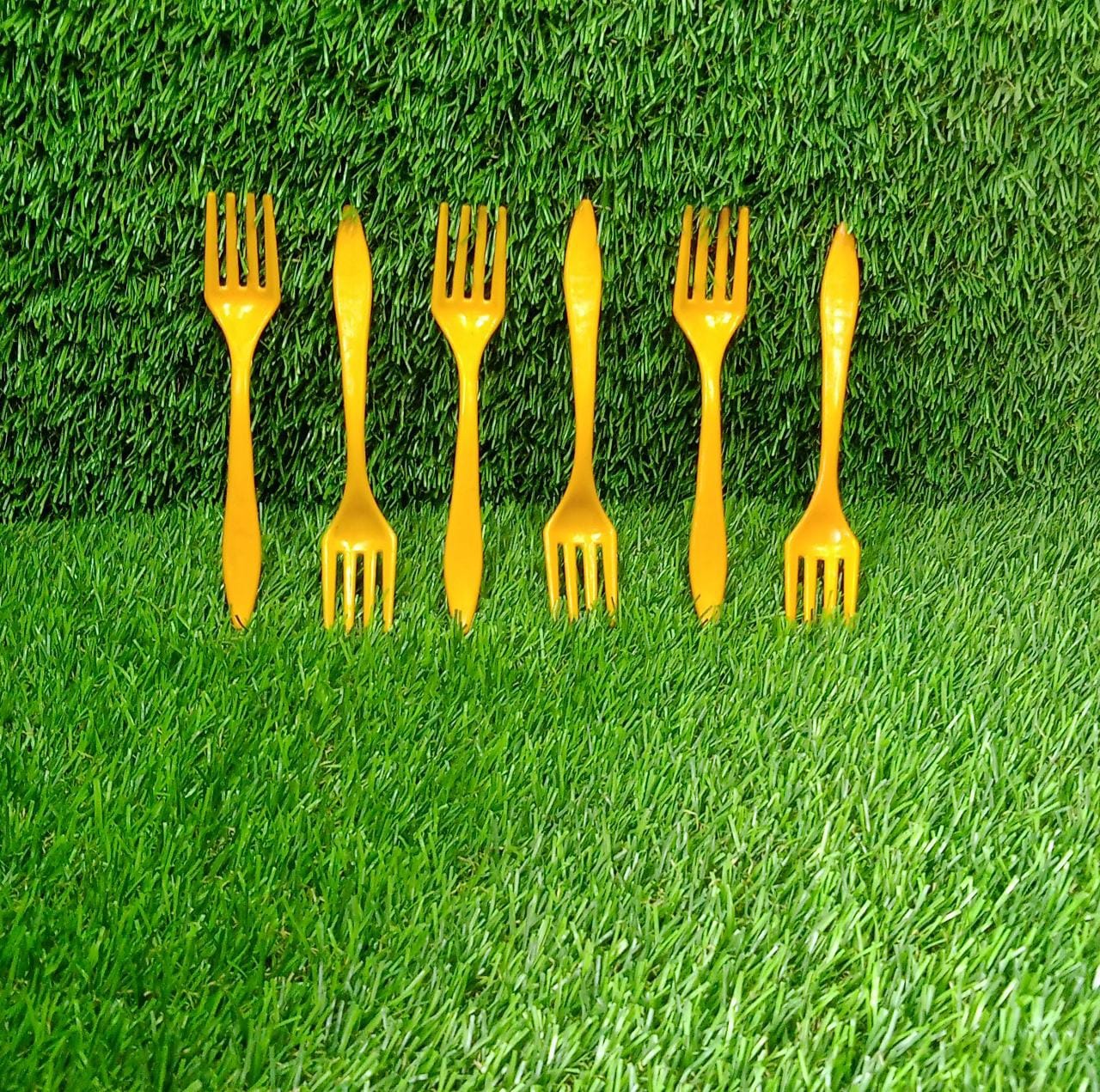 Small plastic 6pc Serving Fork Set for kitchen - Springkart 