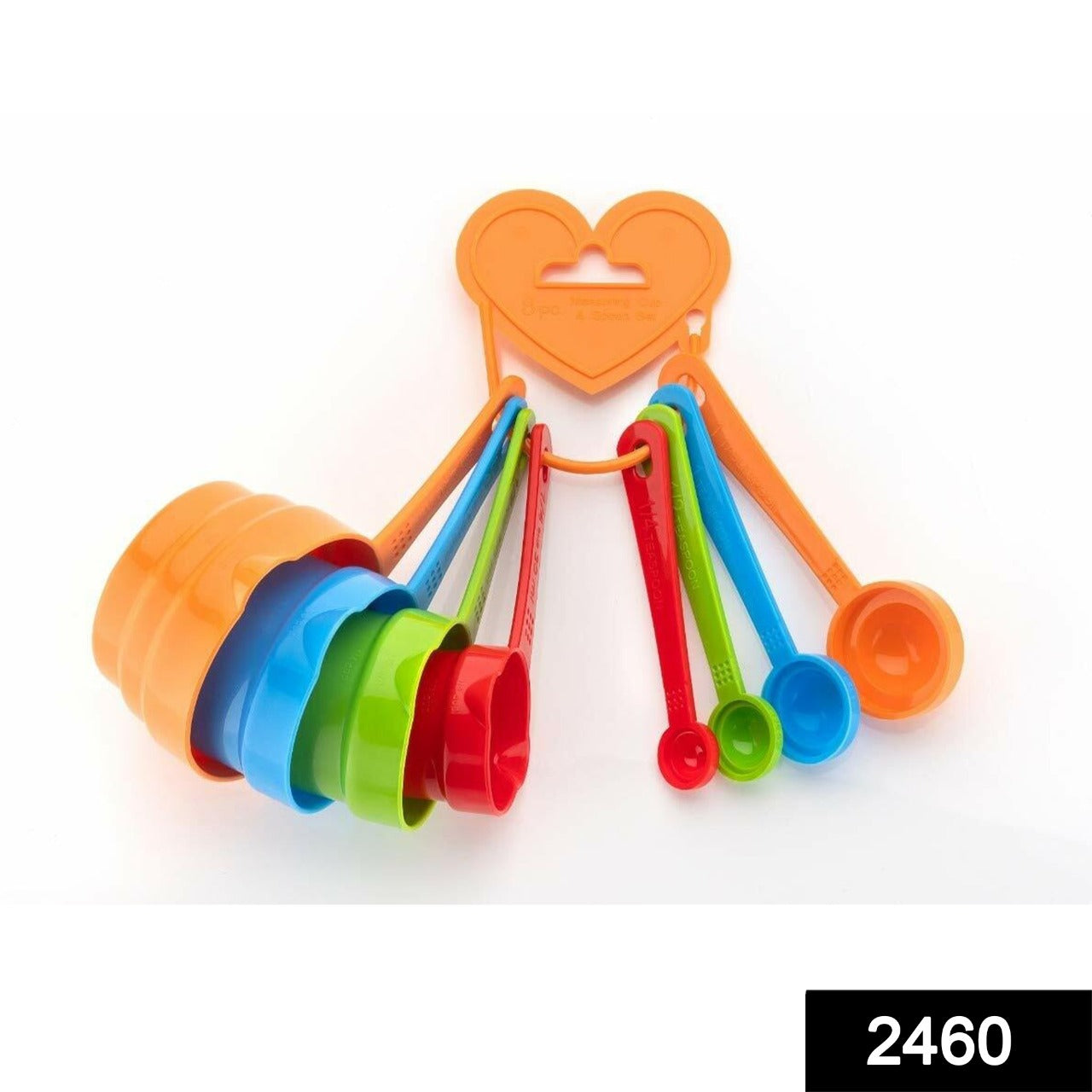 Kitchen Cooking and Baking Metric Measurement Cup Type Spoon (Multicolour) (Set of 8) - Springkart 