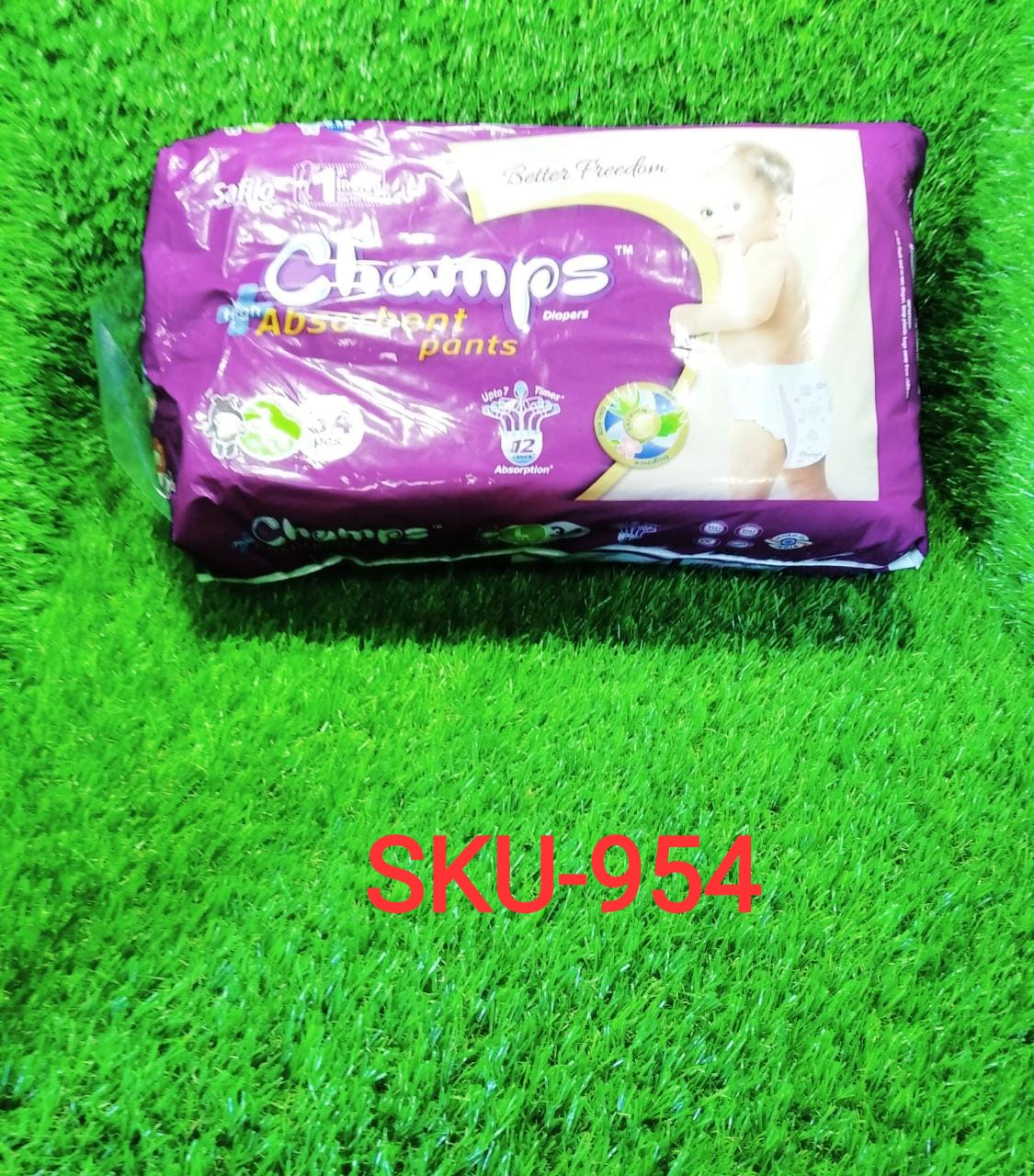 Premium Champs High Absorbent Pant Style Diaper Small, Medium and Large Size Diaper - Springkart 