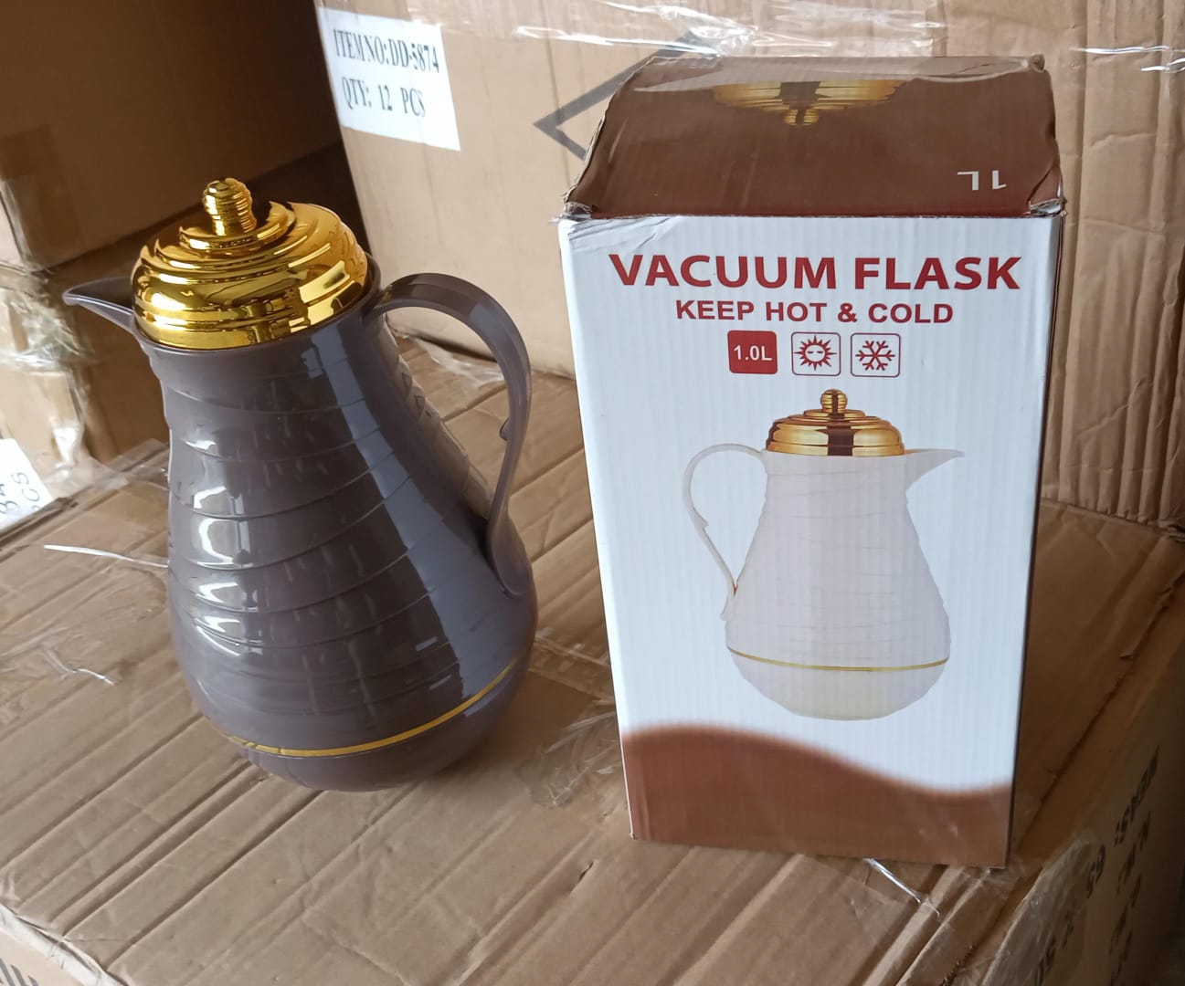 Insulated Tea Kettle Hot and Cold Premium Tea Kettle 1Ltr Kettle | Easy to Carry | Leak Proof | Tea Jug | Coffee Jug | Water Jug | Hot Beverages - Springkart 
