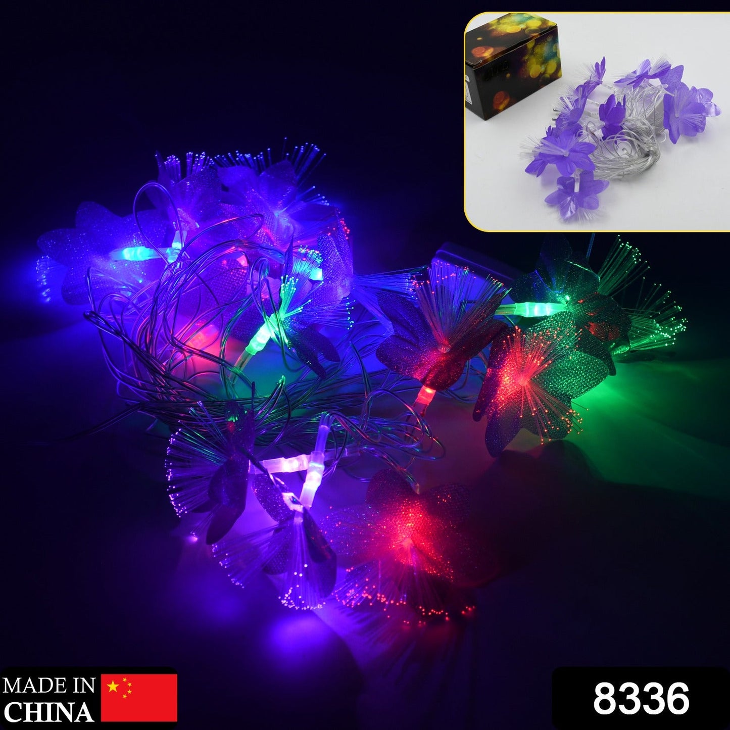 Flower Design Home Decoration Electrical Series Light 13 Feet Home Decoration Diwali & Wedding LED Christmas String Light Indoor and Outdoor Light ,Festival Decoration Led String Light, Multi-Color Light (16L 13 Feet) - Springkart 