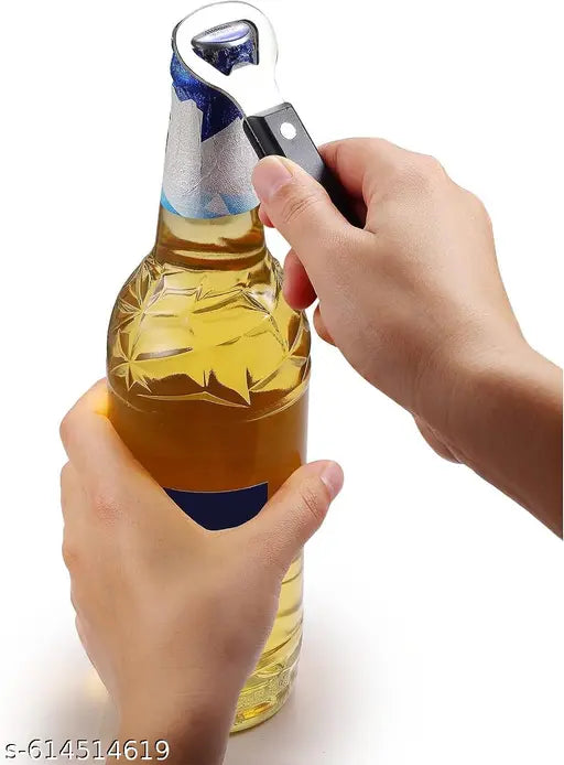 1 Pcs Dual-Ended Wall Mounted Bottle Opener Can Punch Bottle Opener, Manual Stainless Steel Can Opener Ultimate Bar Accessory for Beer Lovers!