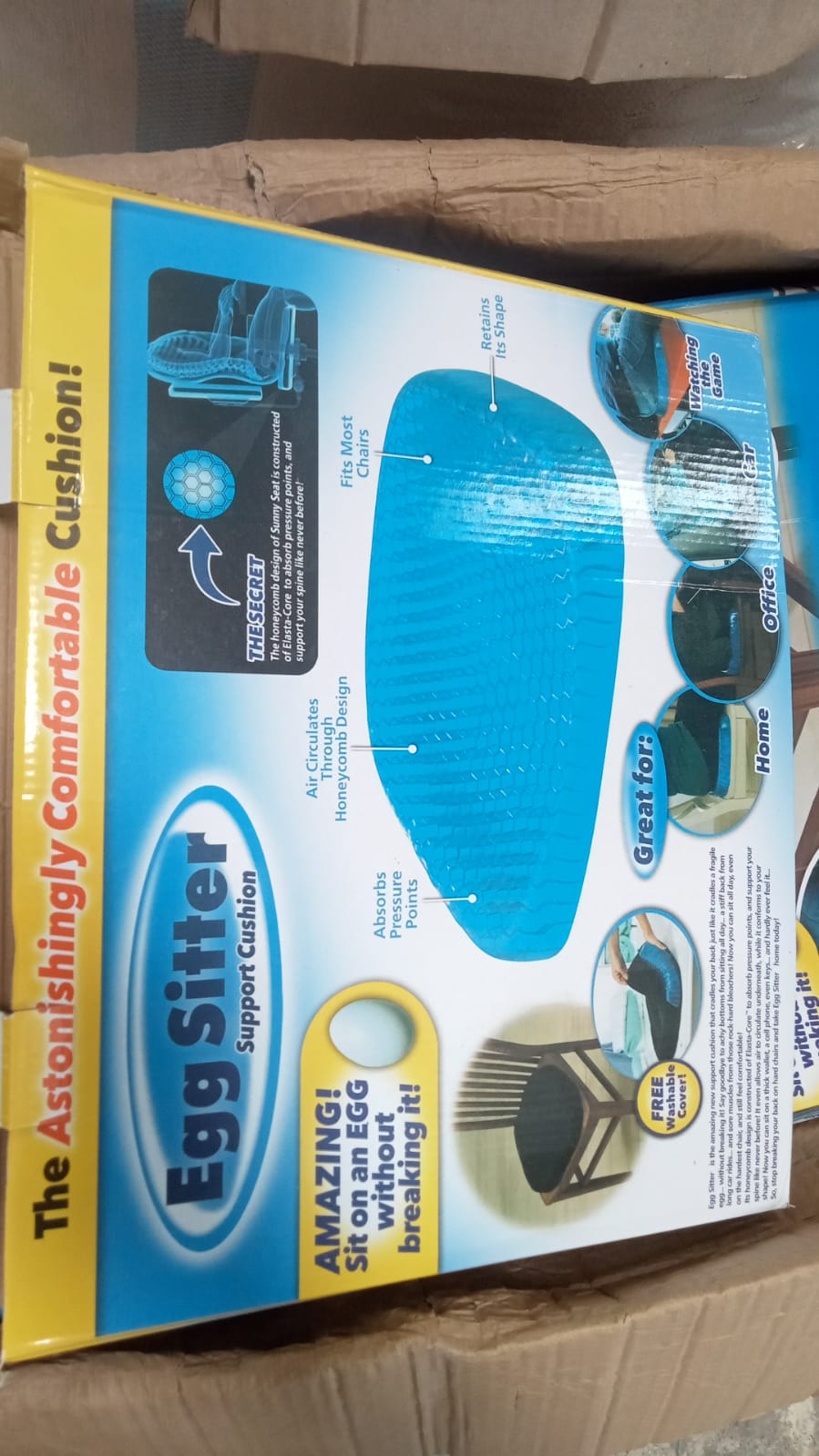 Cushion Seat Flex Pillow, Gel Orthopedic Seat Cushion Pad (Egg Sitter) - Springkart 