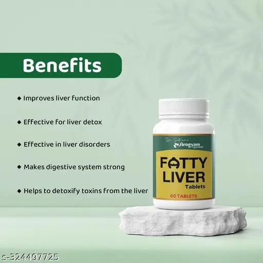 Ayurveda Fatty Liver Tablets & Herbal Tea For Fatty Liver Combo