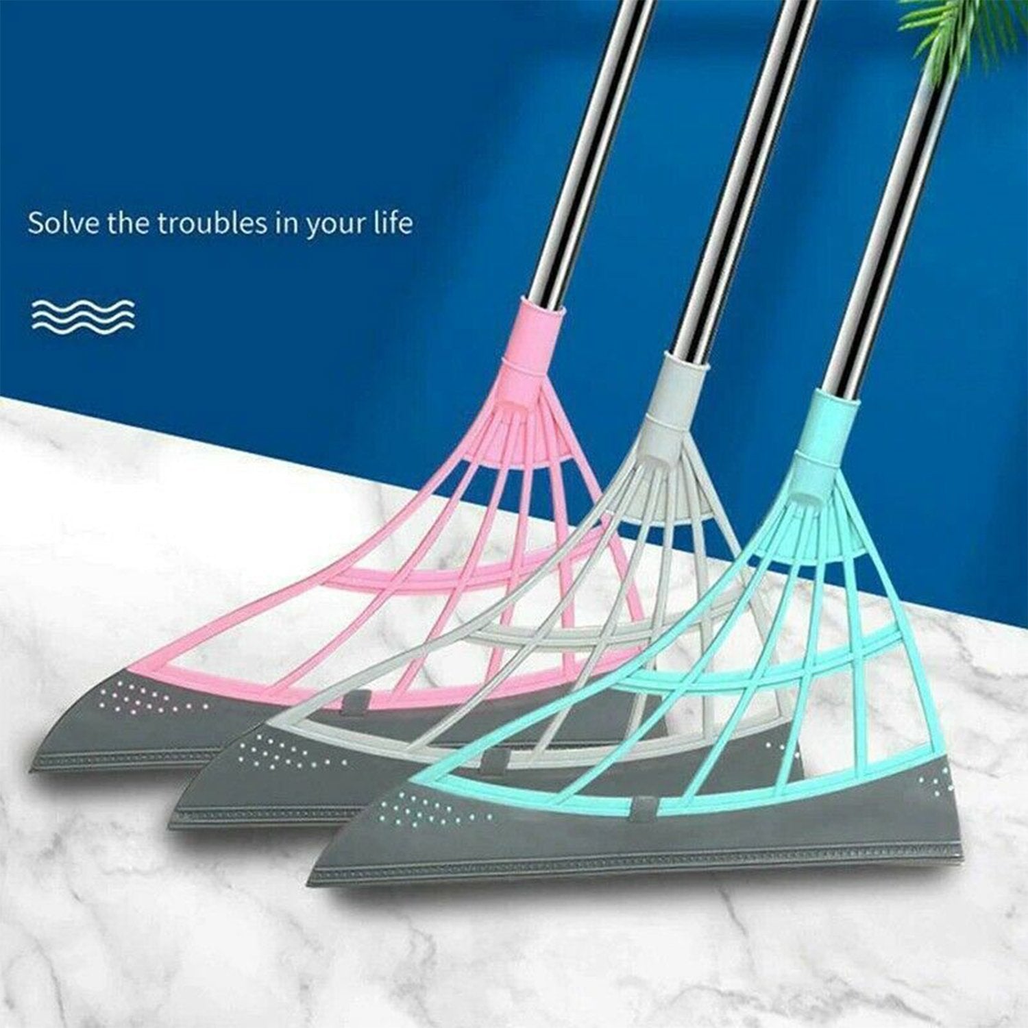 Durable Eco-Friendly Broom with Scraper - Springkart 