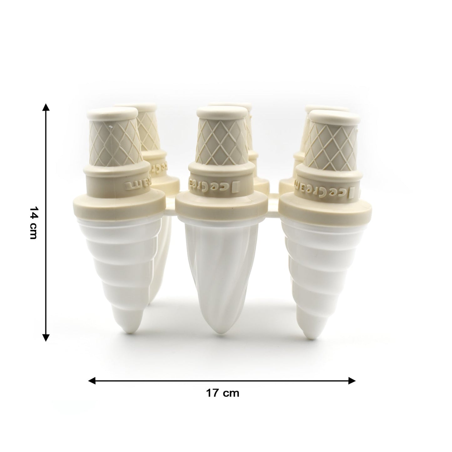 6304 6 Pc Ice Cream Mold Used For Making Ice-creams In All Kinds Of Places Including Restaurants And Ice-cream Parlours Etc. - Springkart 
