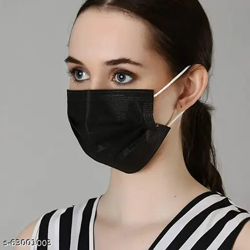 3 Ply Disposable Face Masks | with Nose Clip Pin | 99% Anti Bacterial | Medical Grade ( Pack of 150 )