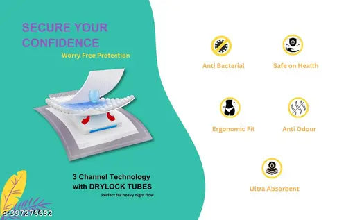 CareDone Extra Absorbent Disposable Period Panties for Women with 12Hr Protection 5 Panty (S/M) Sanitary Pad