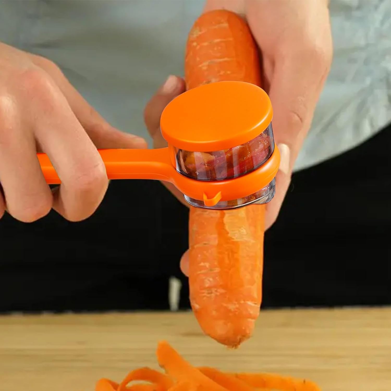 Stainless Steel Peeler With Container (1 Pc) - Springkart 
