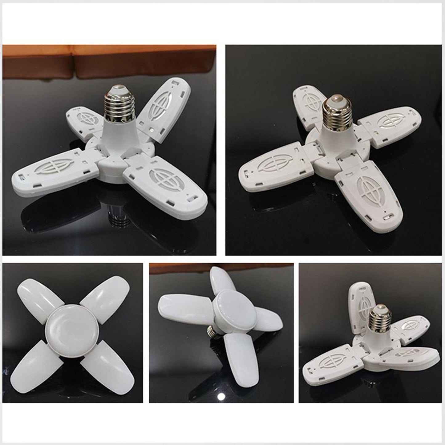 6179 Fan Blade Led Bulb 28v Foldable Led Blade Fan Bulb ( 1 Pc ) - Springkart 