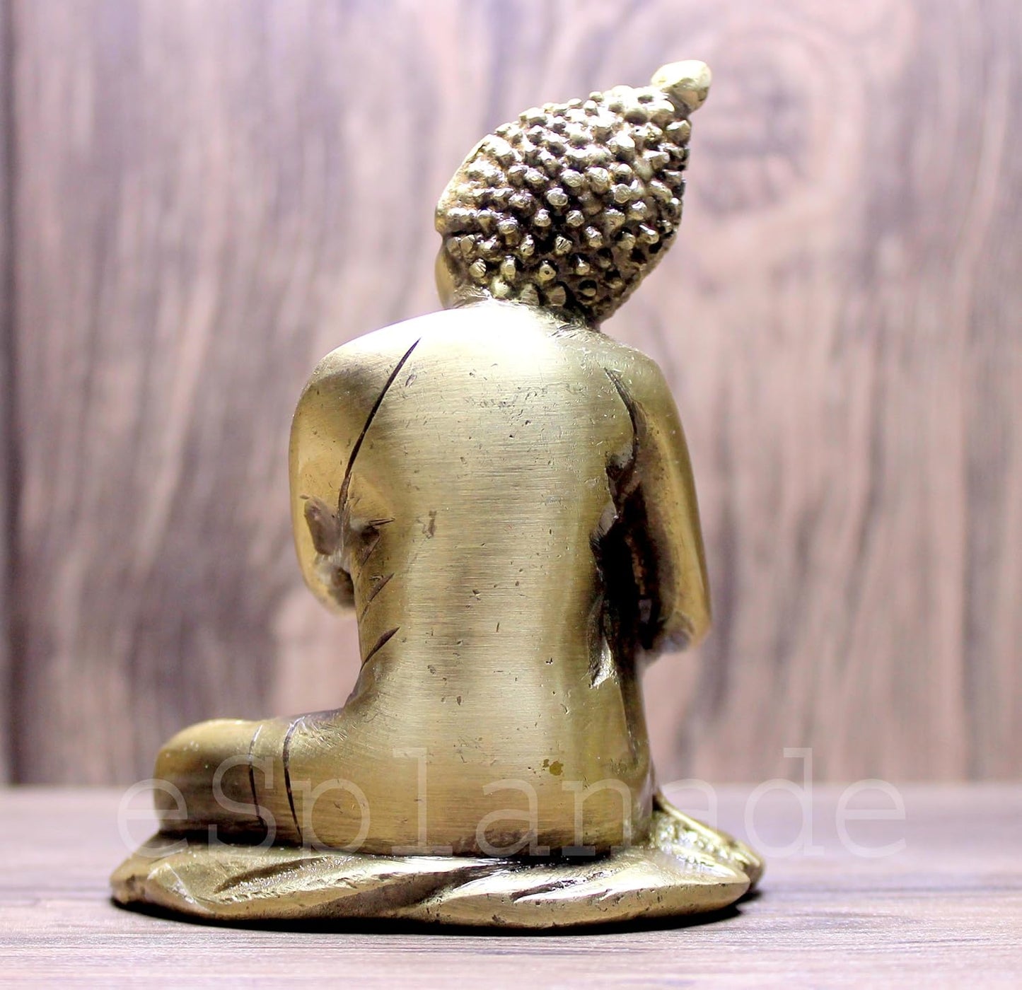 Buddha Showpiece for Home Decor | Brass Resting Buddha Statue for Living Room, Office Table | Tibetan Decorative Items, Antique Idol & Figurine for Room Decor | Housewarming Gifts
