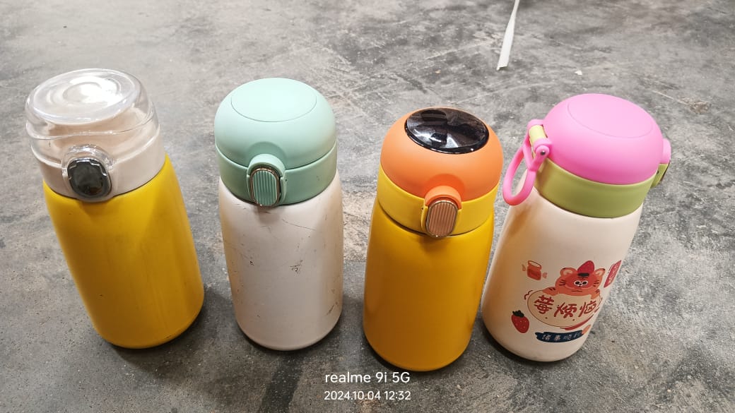 Duck Stainless Steel Water Bottle 400 ML (1 Pc / Mix Design)