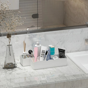 3 Pc : 5-Compartment Plastic Storage Box for Underwear, Socks, Accessories